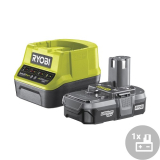 Set akumulátor + nabíjačka RC18120-113 Ryobi, 18V, 1x 1,3 Ah 