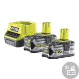 Set akumulátor + nabíjačka RYOBI RC18120-250, 2x 18V / 5Ah