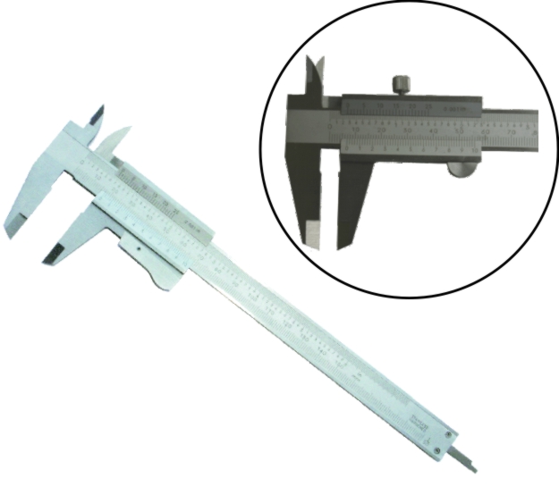Mierka posuvné monoblok 150mm - skrutku