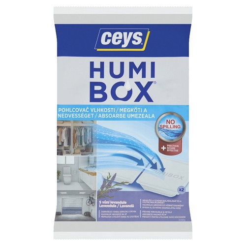 Pohlcovač vlhkosti HUMIBOX CEYS, s vôňou levandule 2 x 60g 