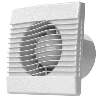 Stenový axiálny ventilátor Basic 100 s čidlom vlhkosti