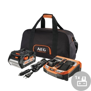 Set akumulátor + nabíjačka SET L1850BLK AEG, 18V, 1x 5,0Ah 