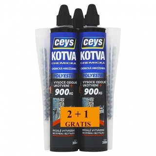 Chemická kotva polyester 2+1 GRATIS