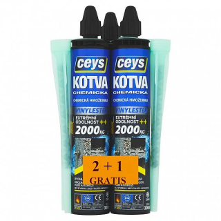 Chemická kotva vinylester 2+1 GRATIS