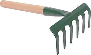 Hrabličky 6 zubov s násadou 25cm