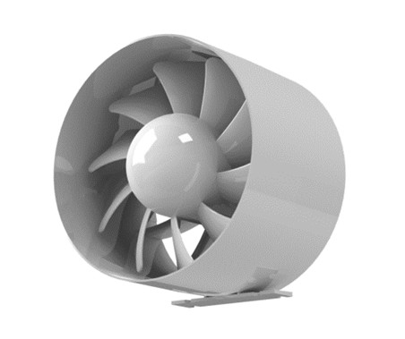 Potrubný axiálny ventilátor AV JET 100 štandard